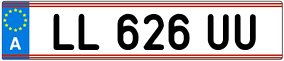 Trailer License Plate